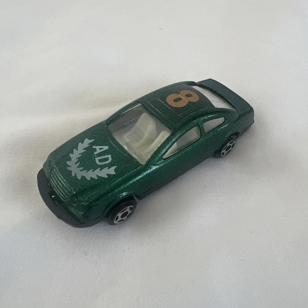 Sun Toys 9811000 Mercedes Green White Gold #8 Die-Cast Car Vtg Toy